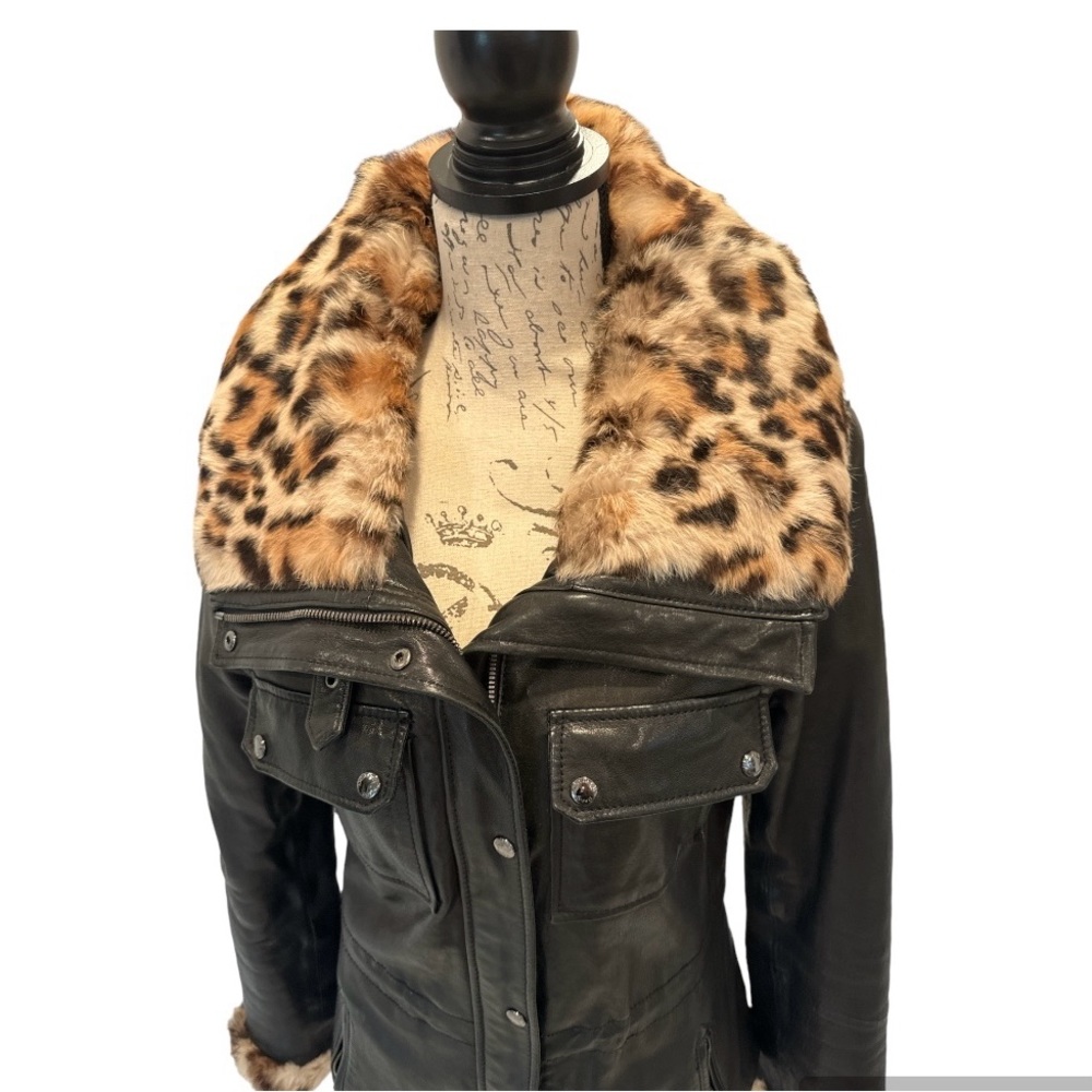 Andrew Marc Leather Jacket sz M - Picture 2 of 9